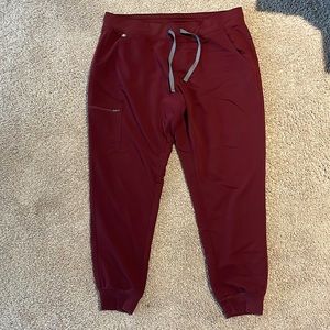 FIGS, joggers, XL, maroon
